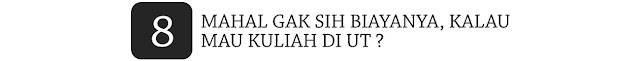 Biaya Kuliah di UT Biaya Kuliah di UT