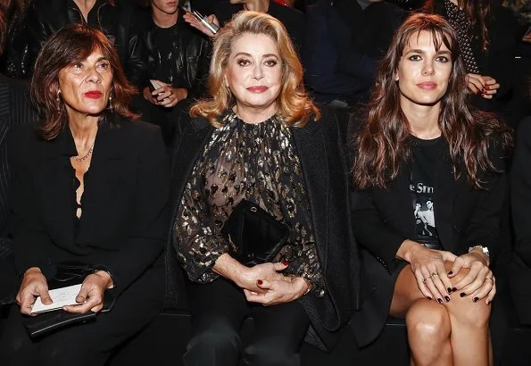 Charlotte Casiraghi attended the Saint Laurent Womenswear Spring/Summer 2020 show at Paris Fashion Week