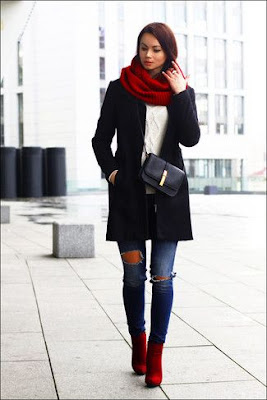 Abrigos de moda negro de mujer Abrigos de moda negro de mujer