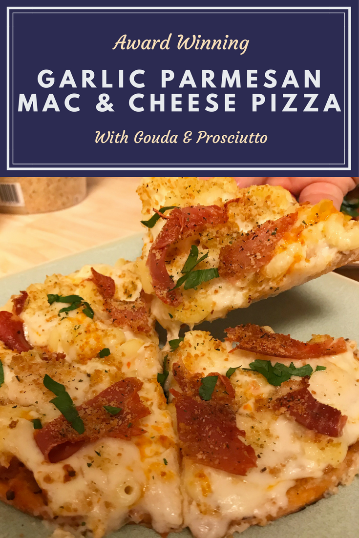Award Winning Garlic Parmesan Mac and Cheese Pizza
