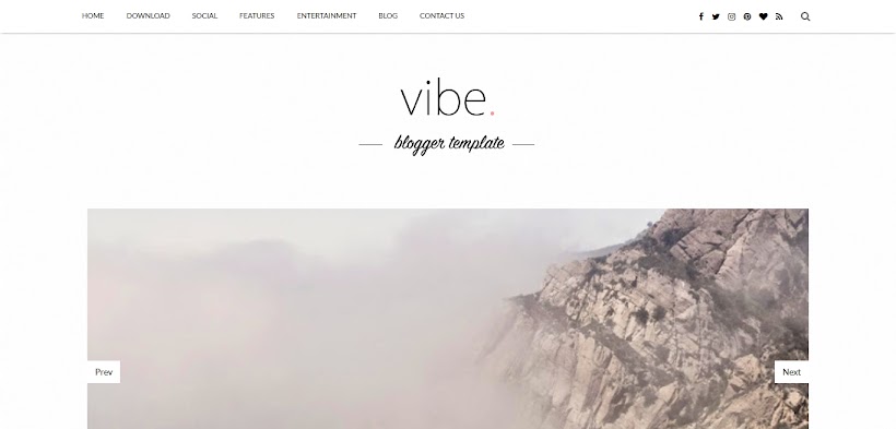 Vibe Free Blogger Template