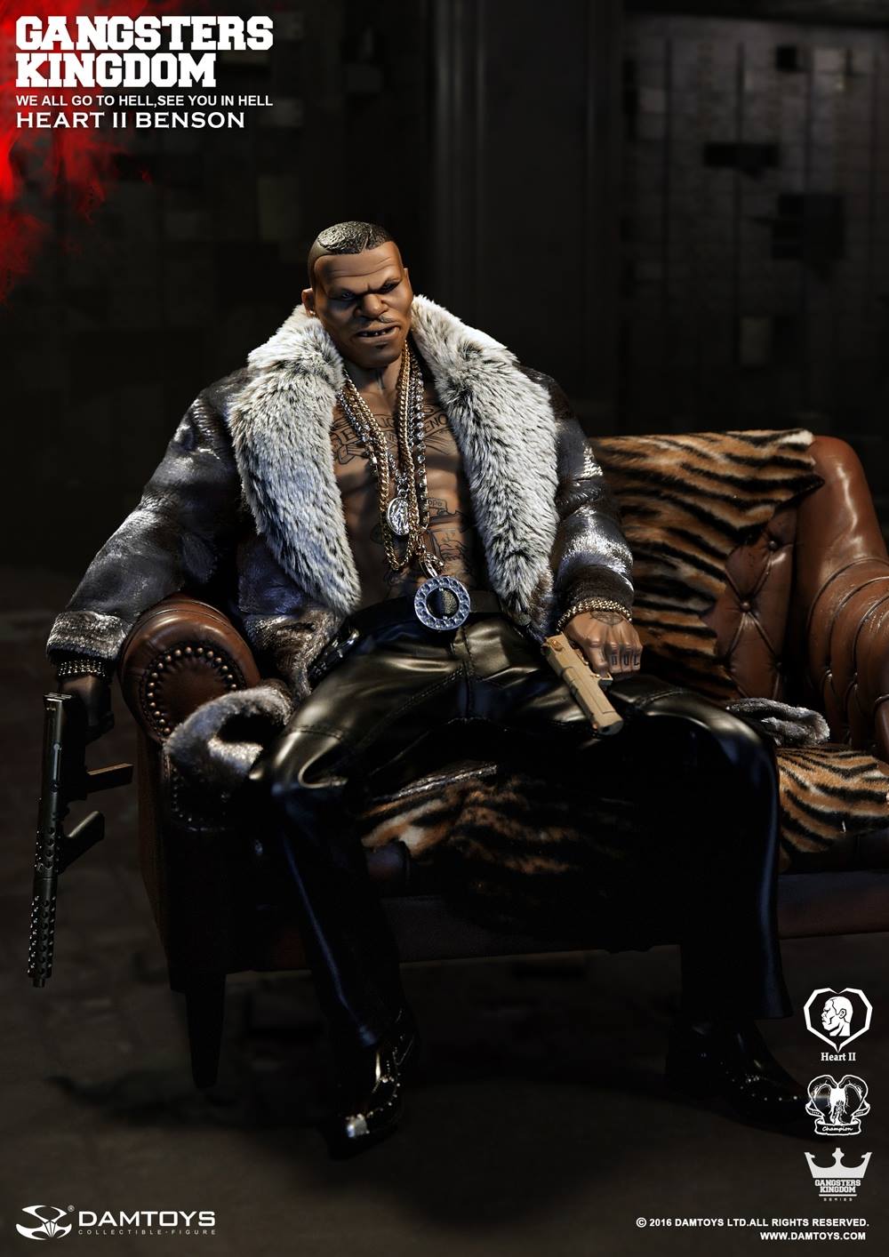 toyhaven DAM TOYS 1/6th scale Gangsters Kingdom "Heart II" Benson 12
