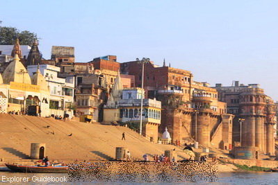 Kota suci varanasi india ghat terkenal di varanasi