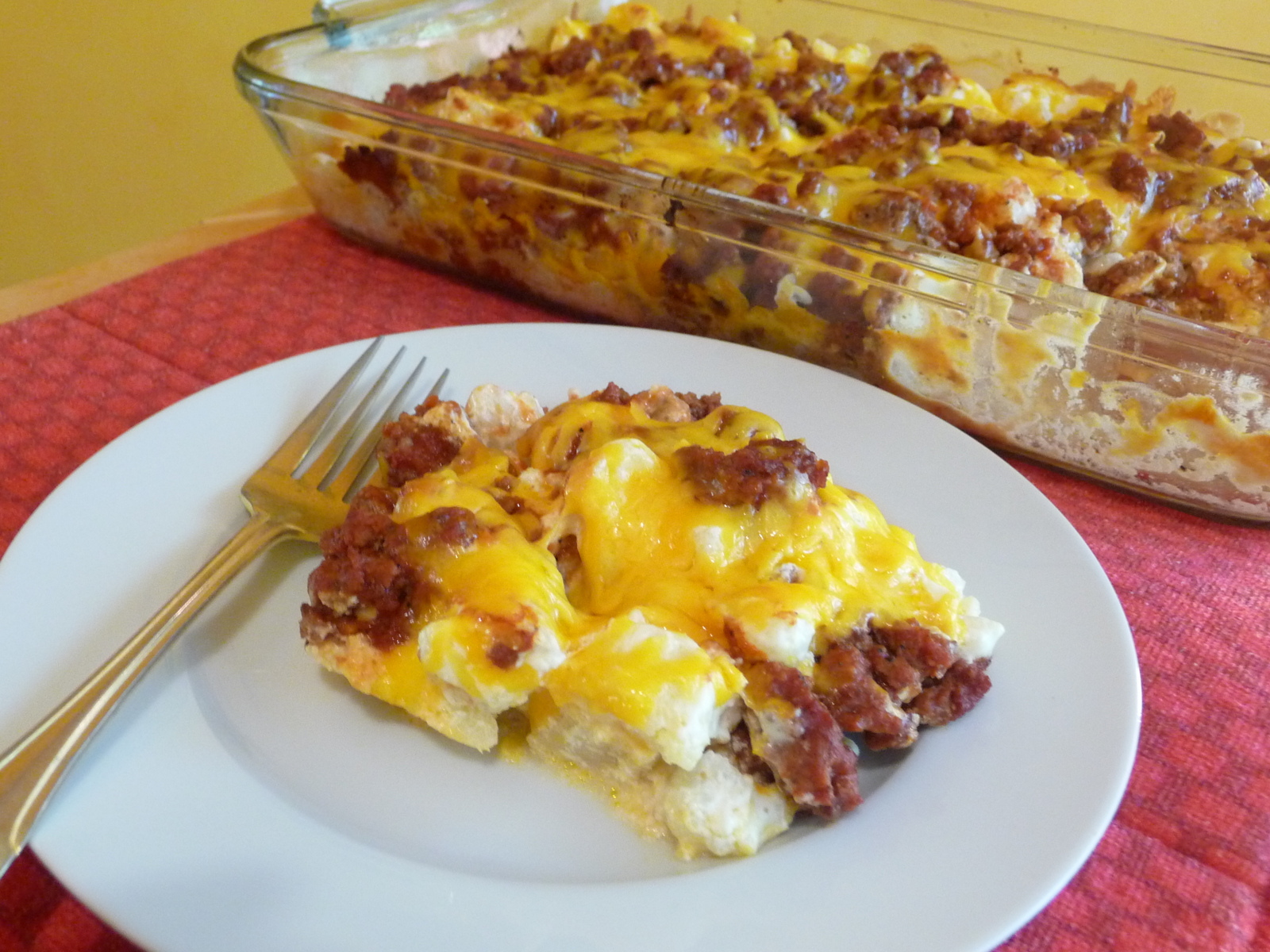 BEEF LOMBARDI CASSEROLE
