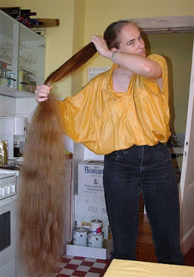 sexy silky very long hair combing photos