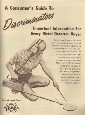 Détecteurs de métaux WHITE'S, détecteurs métaux vintage, vintage métal detector, détecteurs de métaux anciens, old métal detector