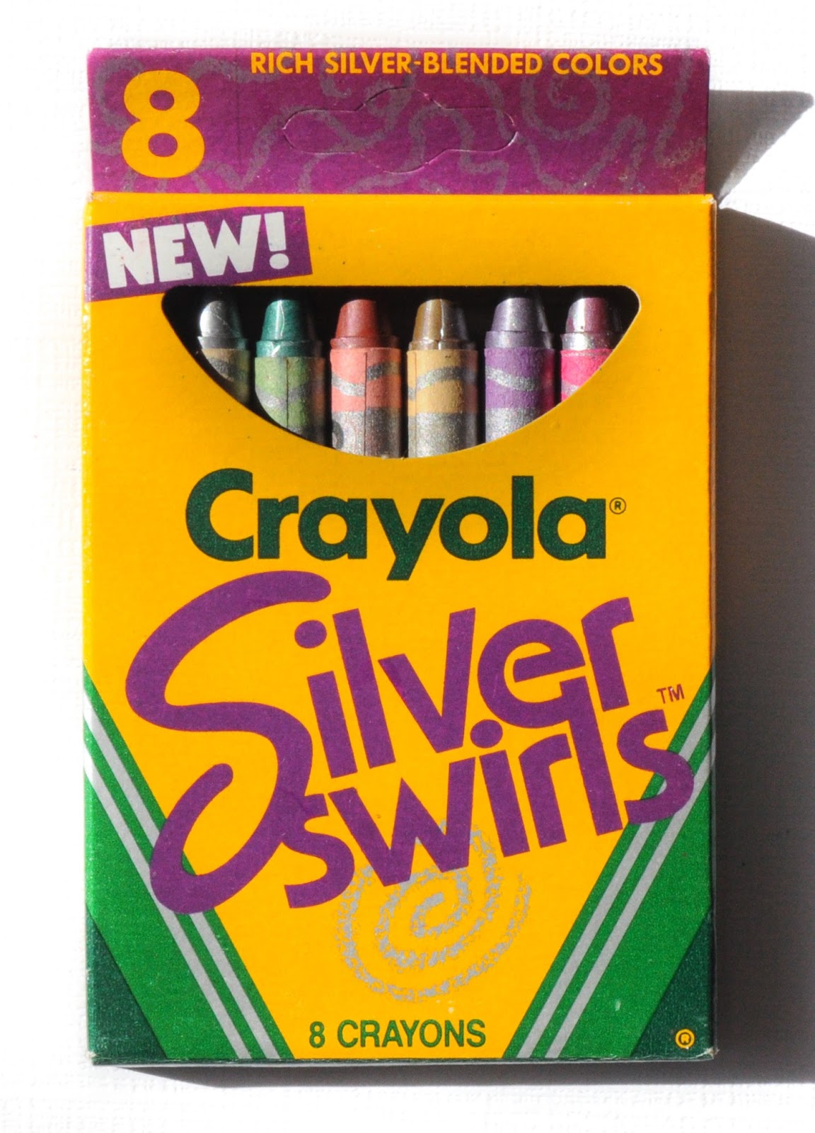 Crayola Silver Swirls What's Inside the Box Jenny's Crayon Collection