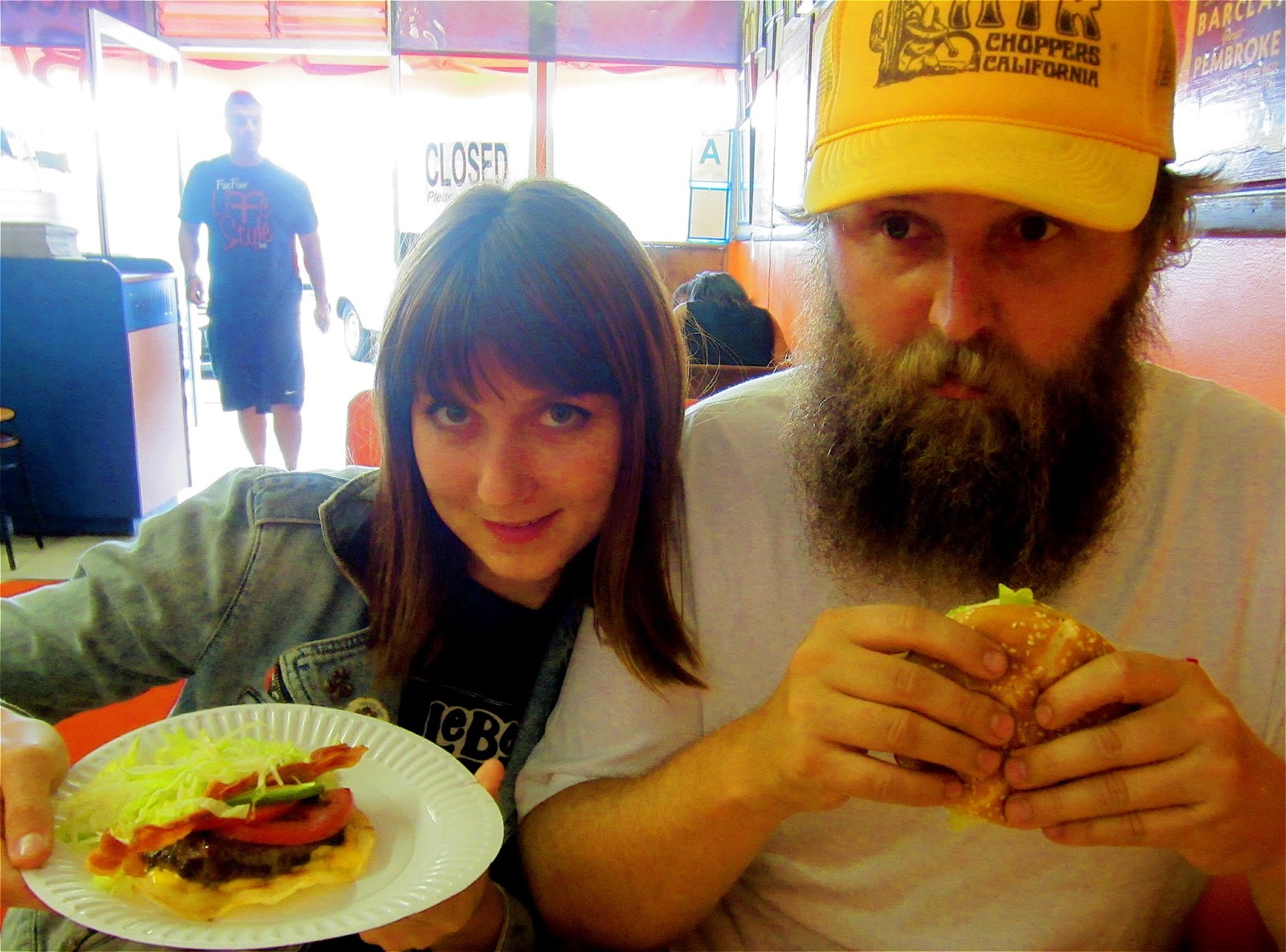 wacky tacky Chow Time Howard's Famous Bacon & Avocado Burgers