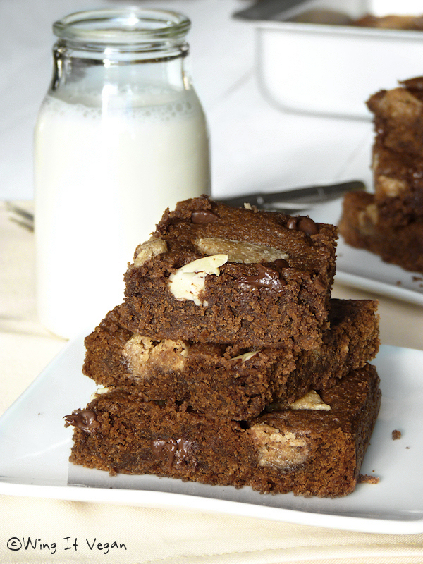 Wing It Vegan ChocolateAlmond Squares