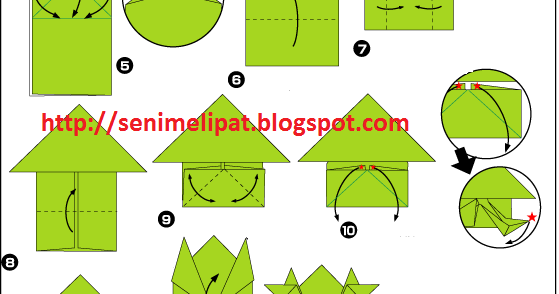 Cara Membuat Katak Dari Kertas Origami Seni Melipat