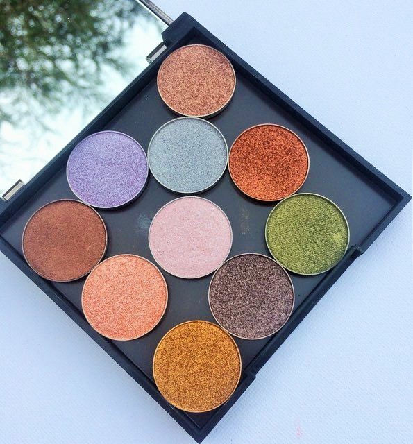 REVIEW & SWATCHES 10 MAKEUP GEEK FOILED EYESHADOW PANS TRAVEL VAULT | ALITTLEKIRAN