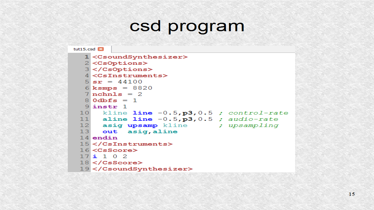 Audio Programming In Python: 15. Csound Introduction