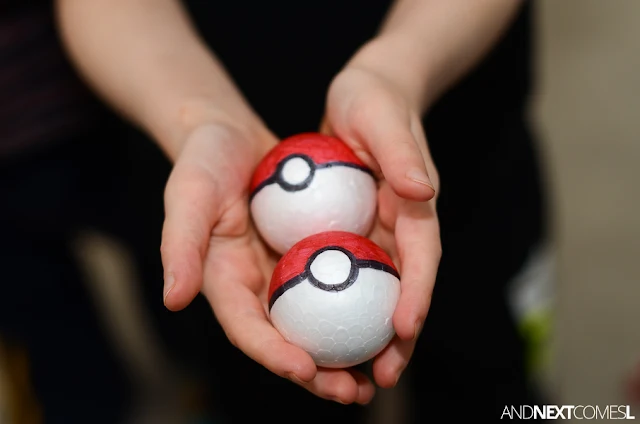 DIY Pokeballs for kids from And Next Comes L