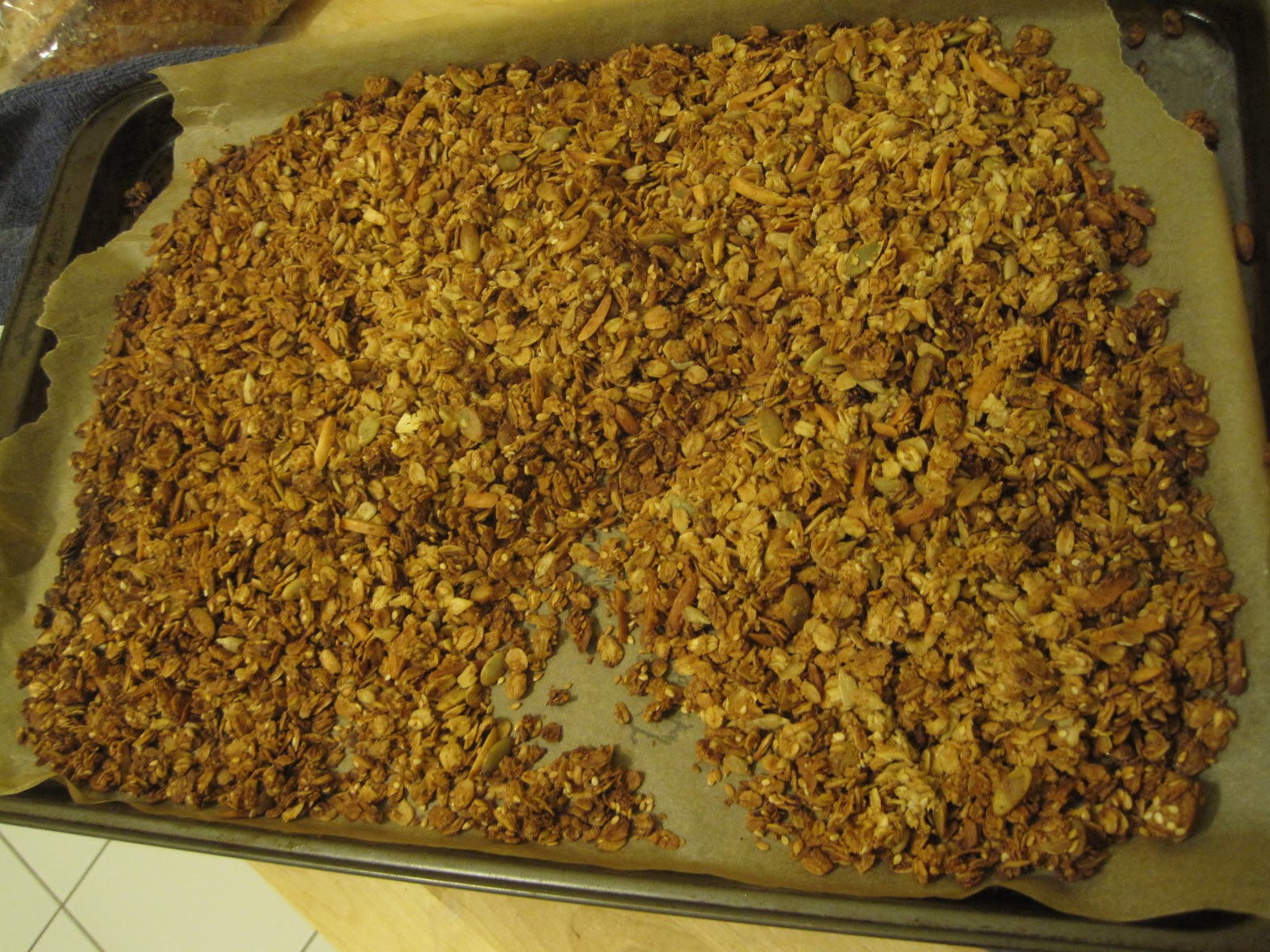 sweets and sweaters Angela's Test Kitchen Granola
