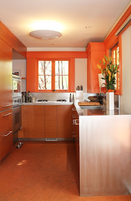 Warna Cat Untuk Dapur Rumah Orange