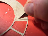 Cutting out parts with a knife