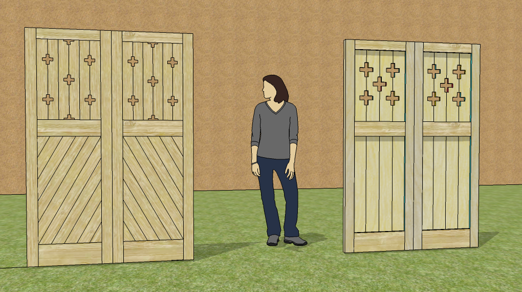 Santa Fe Style Garden Gates