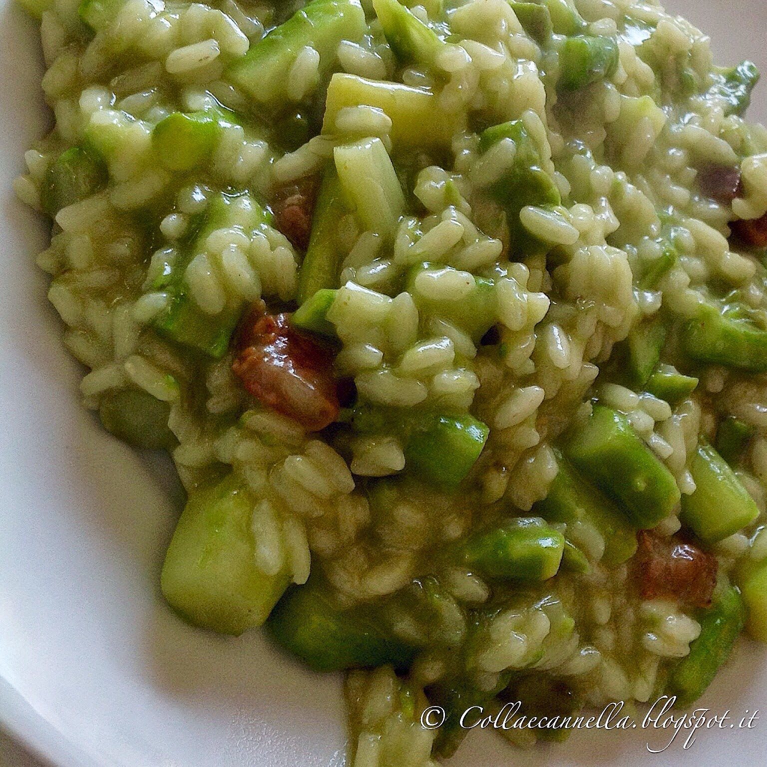 Colla&Cannella "Risotto con asparagi e guanciale"