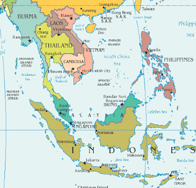 Map of Southeast Asia Region | Maps of Asia Regional Political City