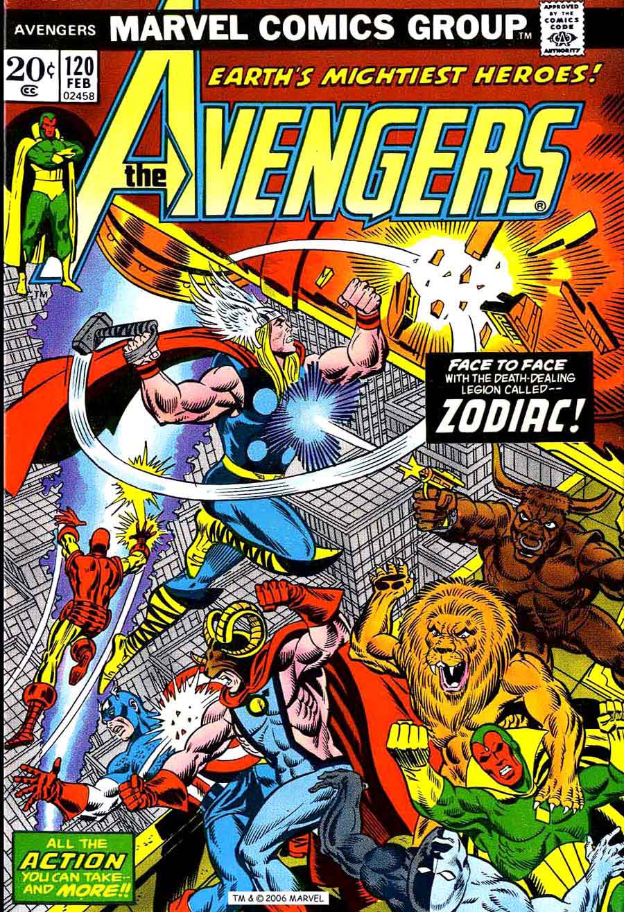 Avengers v1 #120 marvel comic book cover art by Jim Starlin
