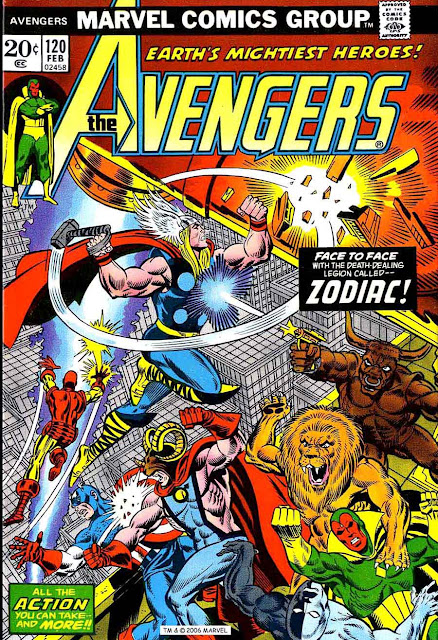 Avengers v1 #120 marvel comic book cover art by Jim Starlin Avengers v1 #120 marvel comic book cover art by Jim Starlin
