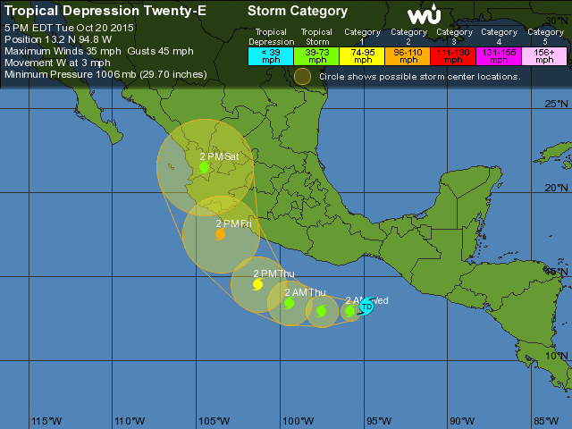 Alerta México: depresión tropical 