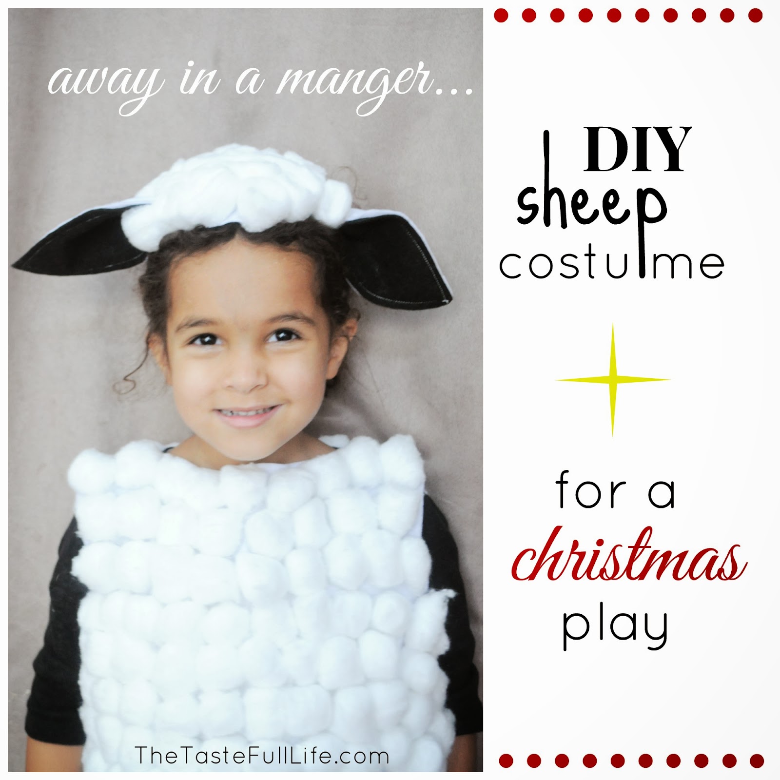 DIY Sheep and Cow Costumes for My Church's Christmas Recital. - Pretty Real