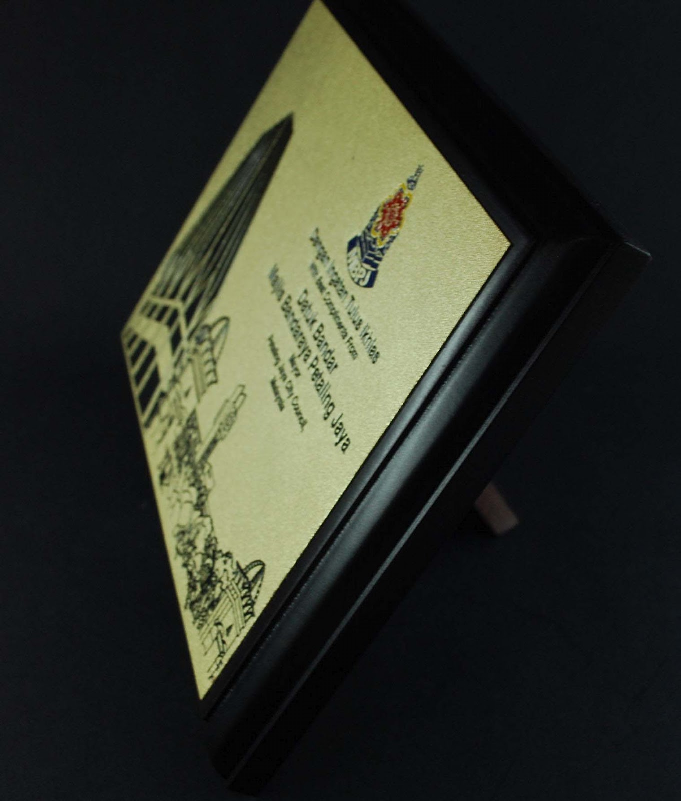 Malaysia Trophy Award Plaque