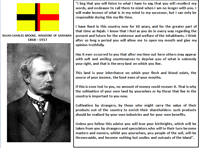 Farewell Address of HRH Charles Brooke to the People of Sarawak STAR