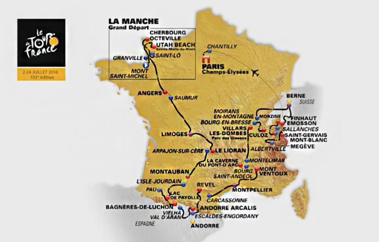Tour de France 2017 voici le calendrier programme et parcours des