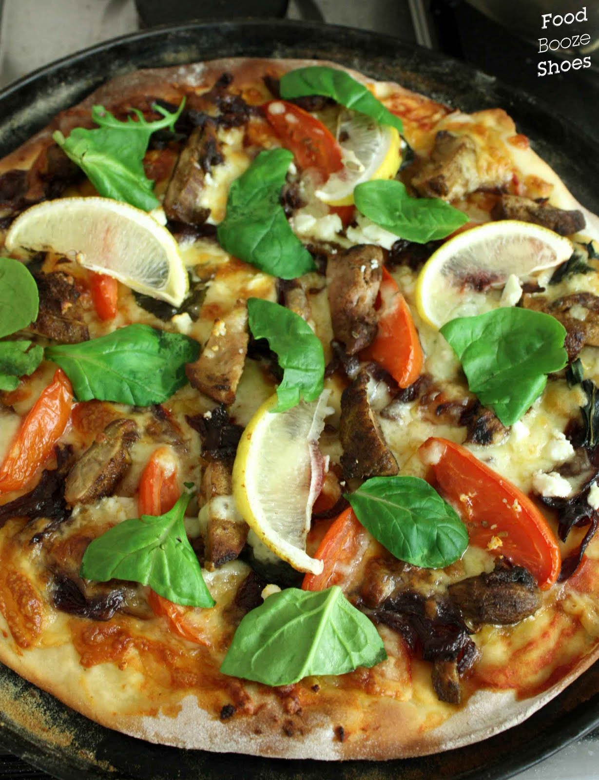 Food, booze and shoes Quail pizza are you game?