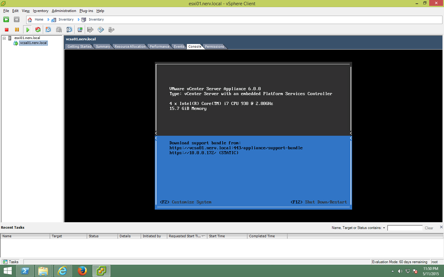 IT Pro Настройка VMware vCenter Server Appliance 6 через Appliance
