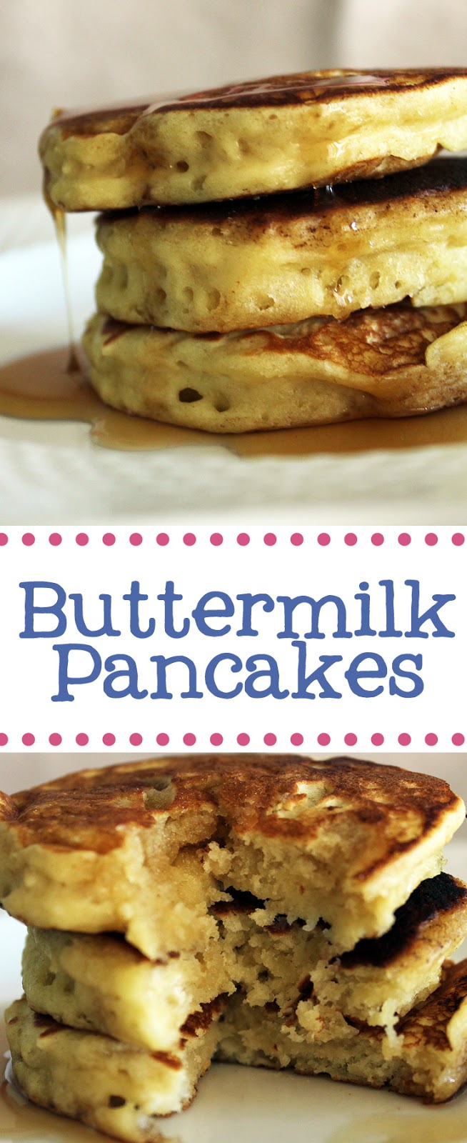 Recipe for Buttermilk Pancakes by freshfromthe.com