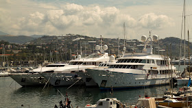 Luxury yachts in the harbour at San Remo
