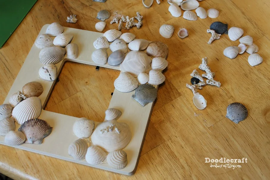 DIY Custom Photo Mats and Printable Watercolor Seashells • Crafting my Home