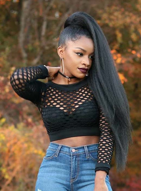 trendy weave ponytails hairstyles