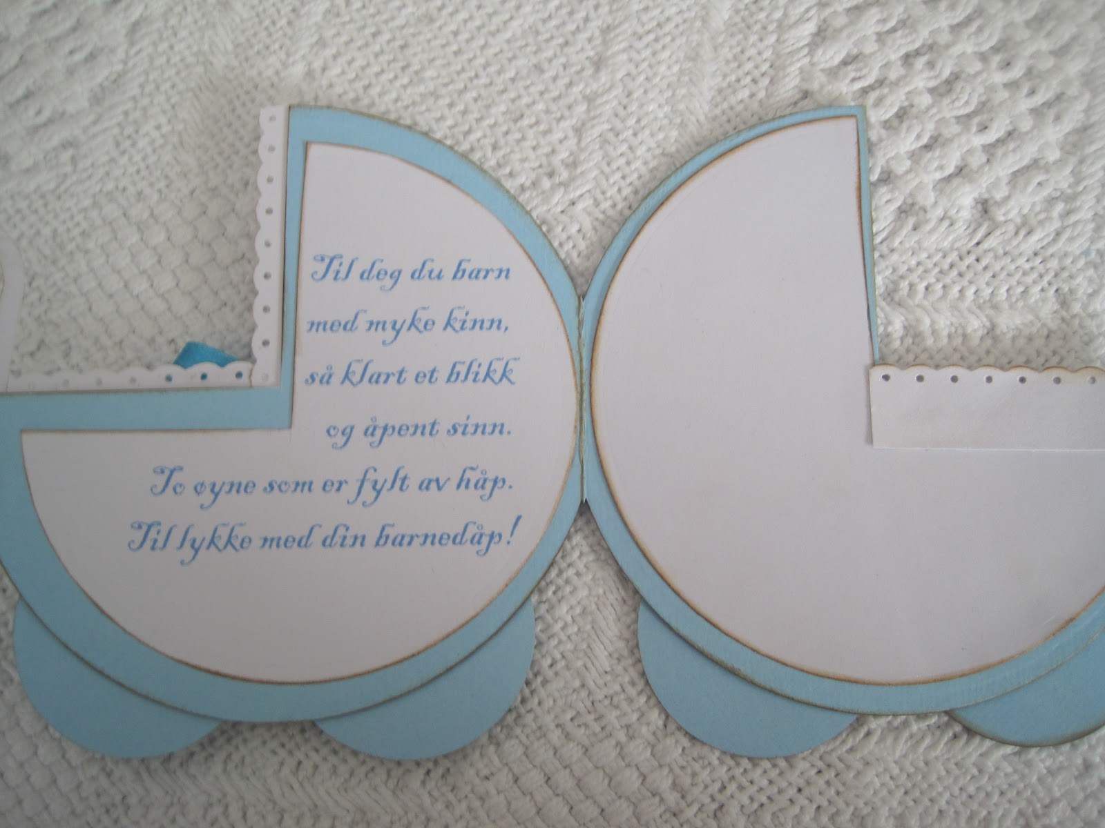 Cathrines kortverden: Baby kort/Baby card