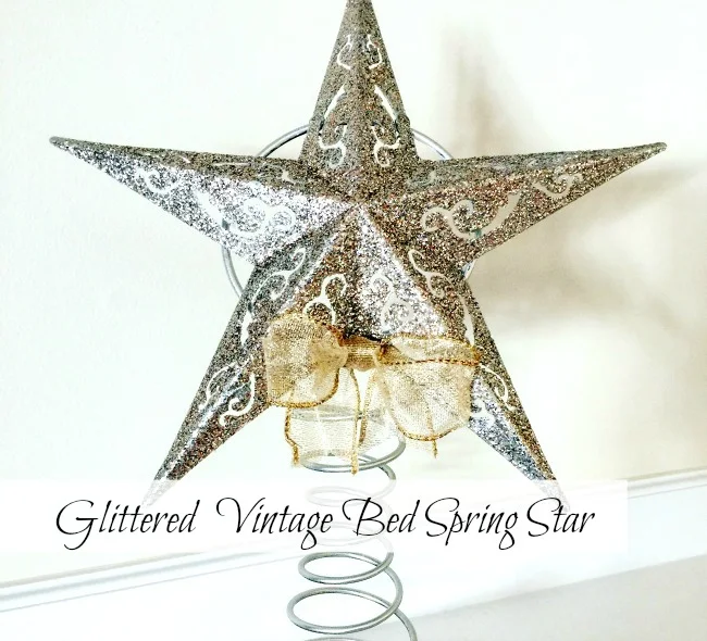 Glittered Dollar Store Spring Stars www.homeroad.net