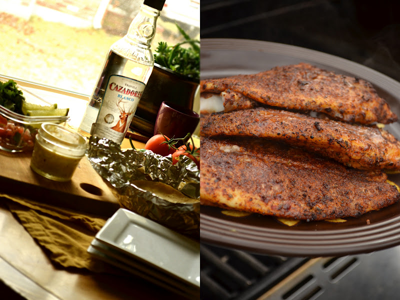 Outdoor Gourmet Cedar Planked Catfish Tacos with Tequila Lime Aioli