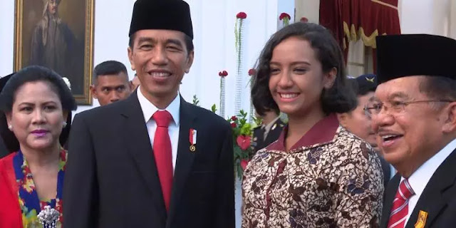 Gloria Jadi Satu-satunya Anggota Paskibraka yang Bisa Makan Siang dengan Jokowi