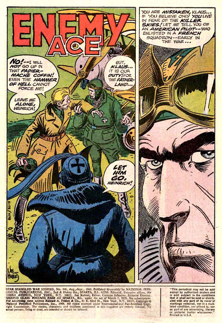 Star Spangled War v1 #146 enemy ace dc comic book page art by Joe Kubert Star Spangled War v1 #146 enemy ace dc comic book page art by Joe Kubert