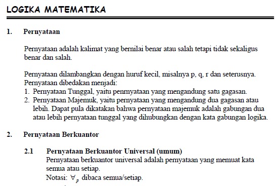Aan to day Rumusrumus Logika Matematika