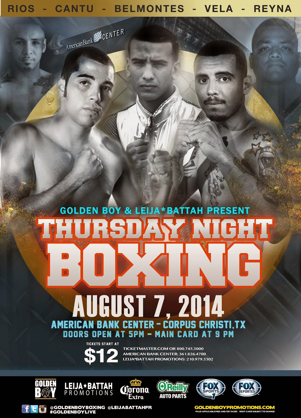 KnockUOut Boxing San Antonio's 1 Boxing site GOLDEN BOY LIVE