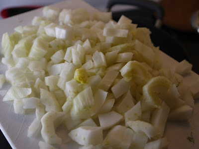 diced fennel