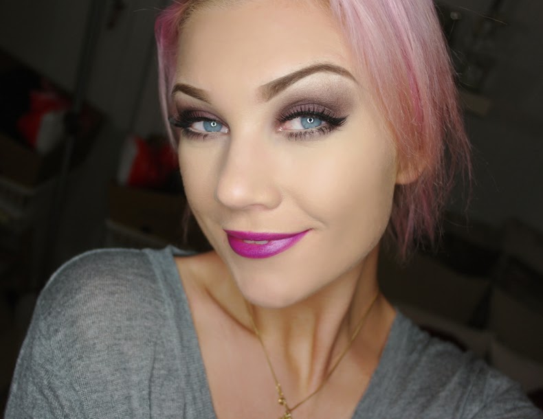 Pastel Pink Hair Pastel Pink Hairstyle and Milani Violet Volt Lipstick