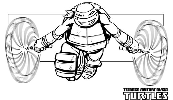 Desenho de Tartarugas Ninja Heróis Mutantes: O Romper das Sombras para  colorir