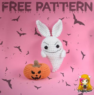 PATRON GRATIS CONEJO FANTASMA AMIGURUMI 39192 PATRON GRATIS CONEJO FANTASMA AMIGURUMI 39192