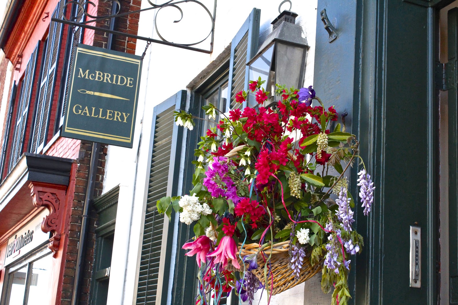 figs flowers food MAY BASKETS on Main Street, Annapolis, MD