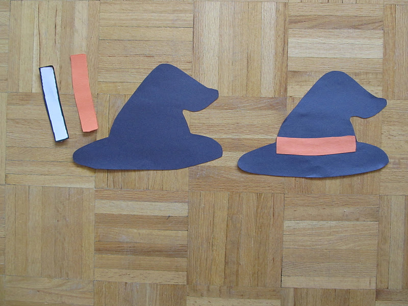 High Park Home Daycare Easy Paper Witch Hat Decorations for Toddlers