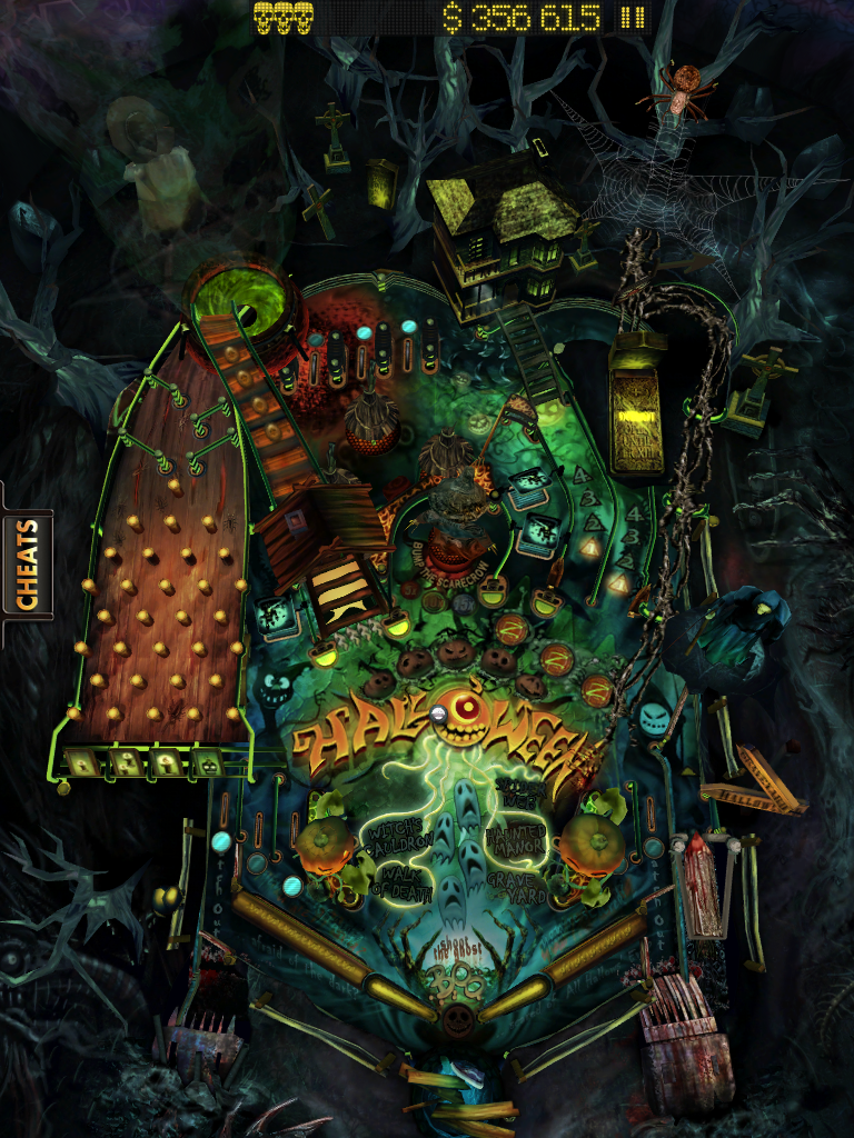 Tribune of Terror Halloween pinball ios game review Ghoulie get your